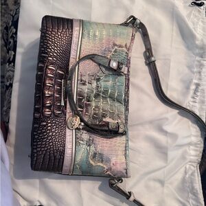 Brahmin Multicolor Crocodile-Embossed Crossbody Bag